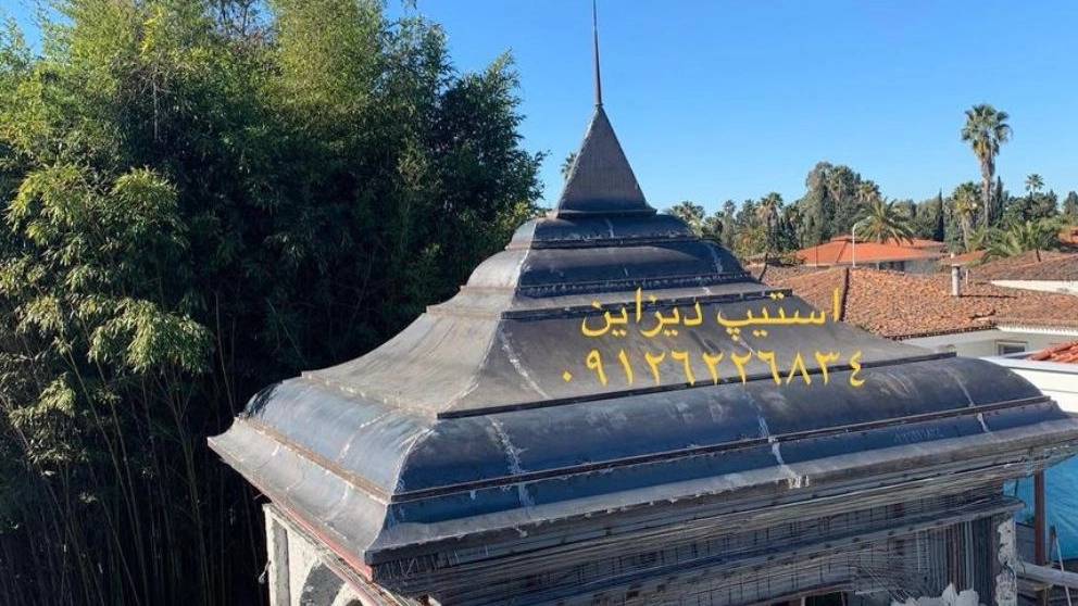 سازه فلزی میرزایی ساخت پله پیچ و گنبد در تهران